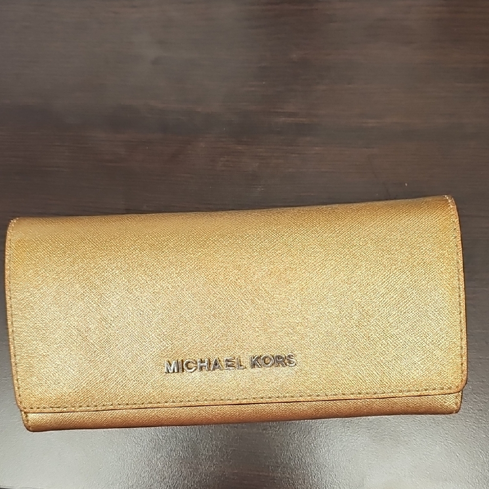 Michael Kors Metallic Gold Wallet